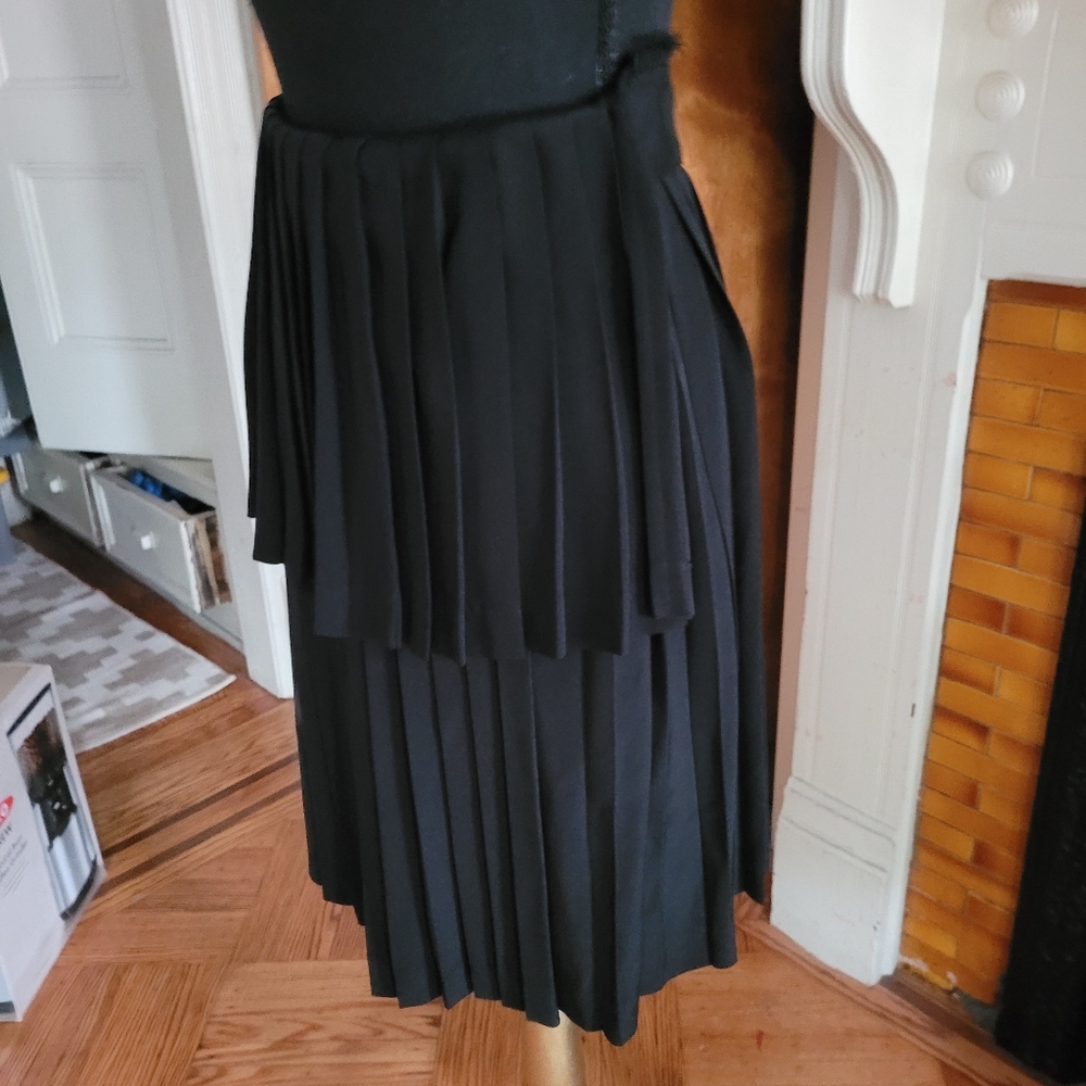 Yohji Yamamoto silk pleated wrap skirt sz 2
